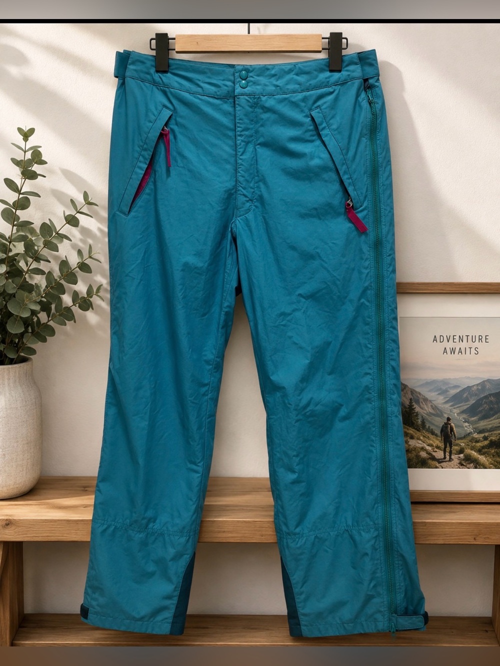 Patagonia size 34 ski pants with suspenders
